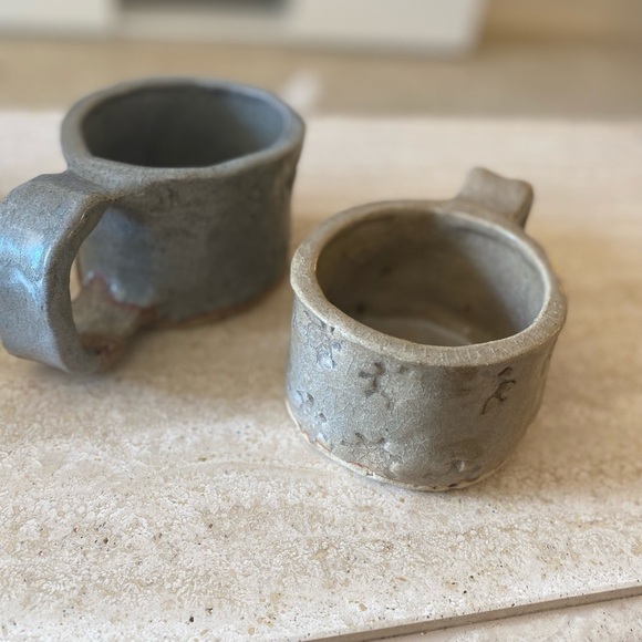 Lucero D.P. Ceramic Pottery Glazed Oversized Coffee Mugs X2 - Picture 7 of 13